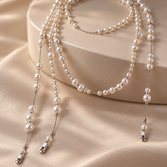 🖤 Statement Piece | Multi-Strand Pearl Necklace | Glam Evening Layered Accessory
