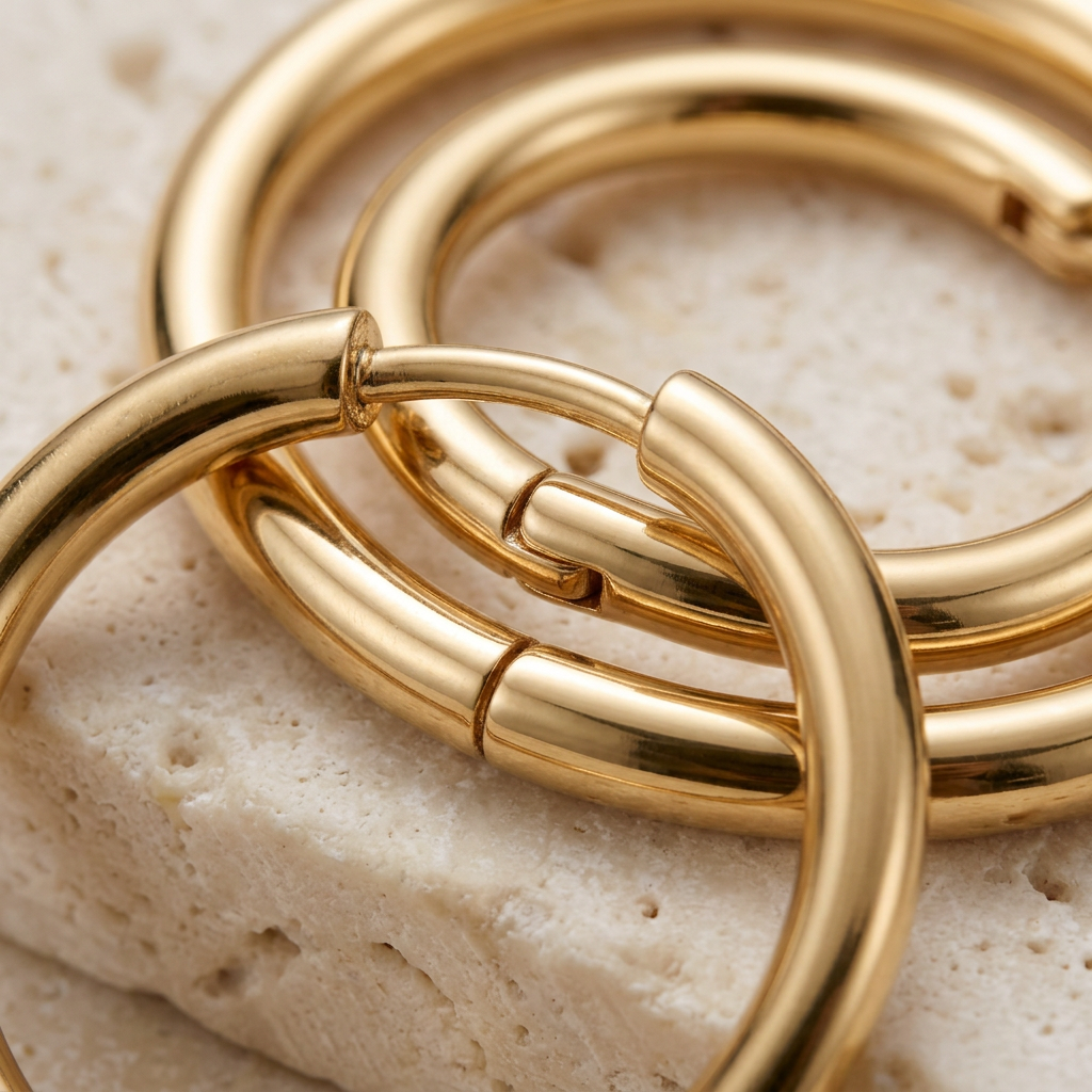 AI-generated hoop earring detail concept