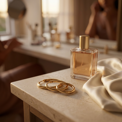AI-generated evening vanity concept